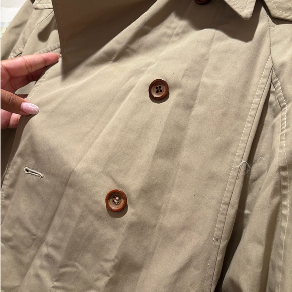 VTG Diane Von Furstenberg Beige Trench Coat - Picture 4 of 16